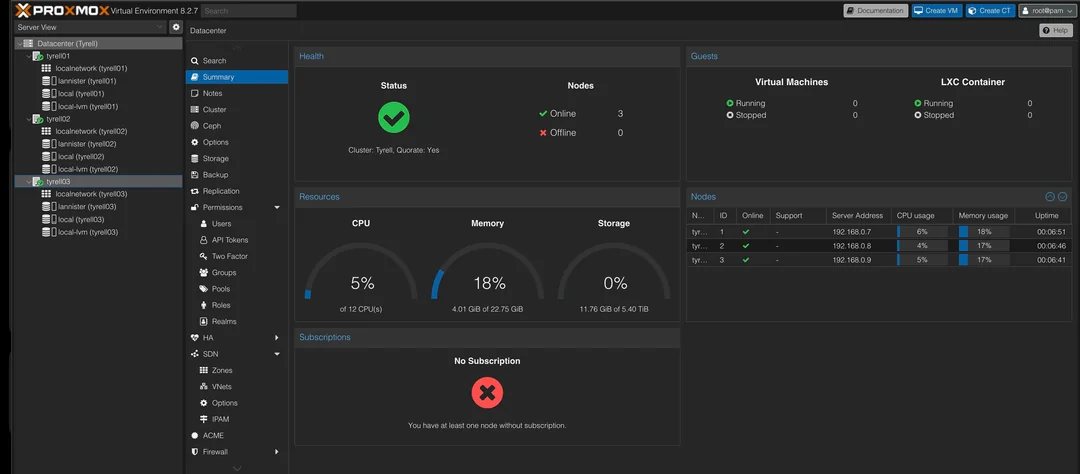 3x Dell Wyse 5070 Running Proxmox VE Cluster w/o HA